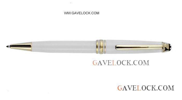 Meisterstuck Solitaire Tribute White&Gold Ballpoint Wholesale Mont Blanc Pens